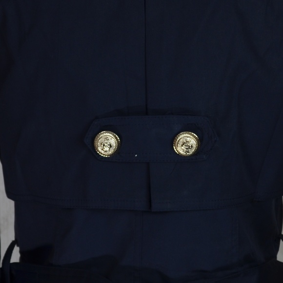Trench Coat Blue Navy - Picture 3 of 3